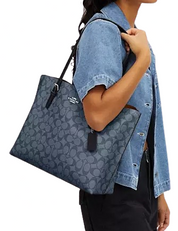 Coach Mollie Tote In Signature Canvas