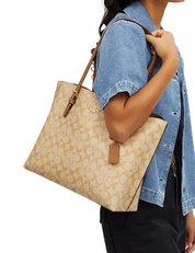 Coach Mollie Tote In Signature Canvas