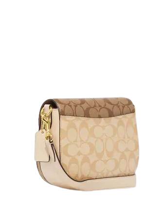 Coach Morgan Saddle Bag In Blocked Signature Canvas