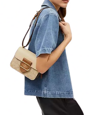 Coach Morgan Square Crossbody In Blocked Signature Canvas