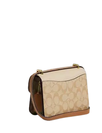 Coach Morgan Square Crossbody In Blocked Signature Canvas