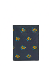 Coach Passport Card Case With Fish Print