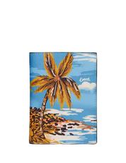 Coach Passport Case With Hawaiian Print