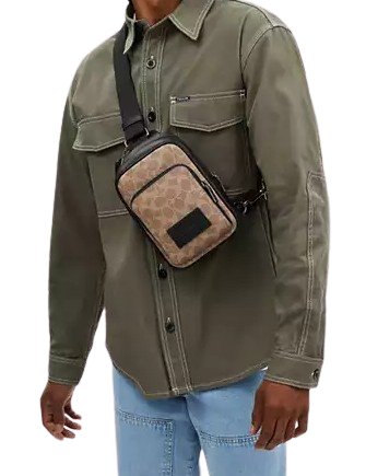 Coach Racer Sling Pack In Signature