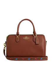 Coach Rowan Satchel Bag With Tooling