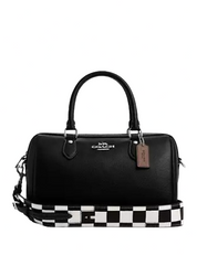 Coach Rowan Satchel With Checkerboard Print