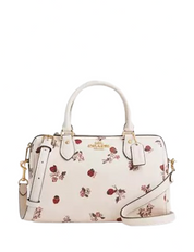 Coach Rowan Satchel With Ladybug Floral Print