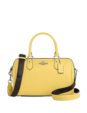 Coach Rowan Satchel With Signature Canvas Detail