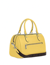 Coach Rowan Satchel With Signature Canvas Detail