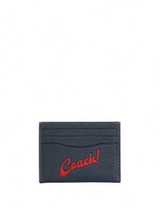 Coach Slim Id Card Case With Coach Graphic