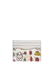 Coach Slim Id Card Case With Creature Print