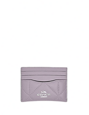 Coach Slim Id Card Case With Puffy Diamond Quilting