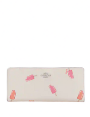 Coach Slim Wallet With Popsicle Print