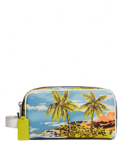 Coach Small Travel Kit With Hawaiian Print