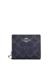 Coach Snap Wallet In Signature Canvas