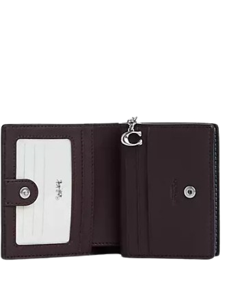 Coach Snap Wallet In Signature Canvas