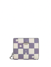 Coach Snap Wallet With Checkerboard Print