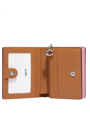 Coach Snap Wallet With Flamingo Print