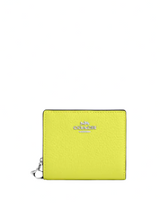 Coach Snap Wallet With Signature Canvas Interior