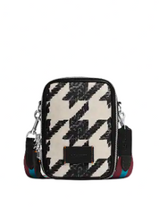 Coach Stanton Crossbody With Houndstooth Print