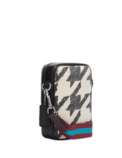 Coach Stanton Crossbody With Houndstooth Print