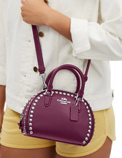 Coach Sydney Satchel With Rivets