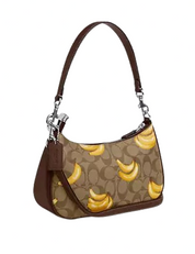 Coach Teri Shoulder Bag In Signature Canvas With Banana Print