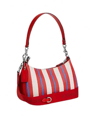 Coach Teri Shoulder Bag With Stripe Print