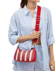 Coach Teri Shoulder Bag With Stripe Print