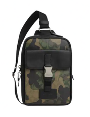 Coach Track Pack In Signature Canvas With Camo Print