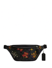 Coach Warren Mini Belt Bag In Signature Canvas With Floral Print