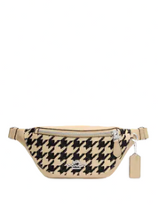 Coach Warren Mini Belt Bag With Houndstooth Print