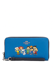 Coach Coach X Peanuts Long Zip Around Wallet With Snoopy and Friends