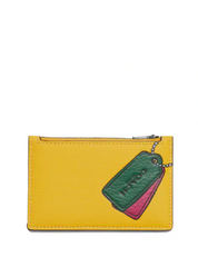 Coach Zip Card Case Zip Card Case With Trompe L'oeil Print