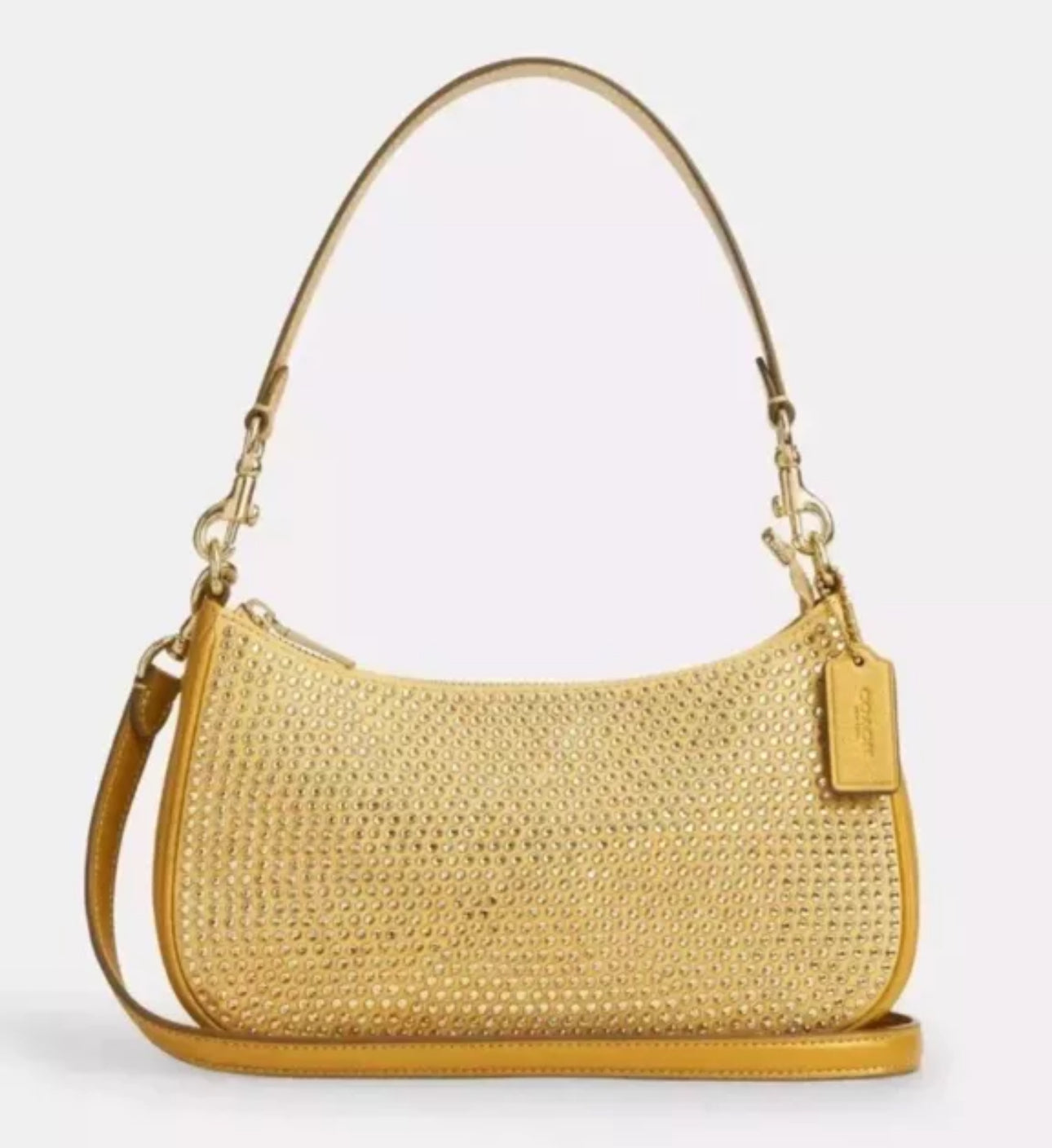 Coach Teri Shoulder/Crossbody Bag with Crystal In Gold