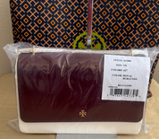 Tory Burch Emerson Patent Leather Flap Adjustable Shoulder Medium Bag