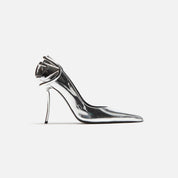 Diesel D-Ten & Half-Metallic Pumps - Mirror PU Silver