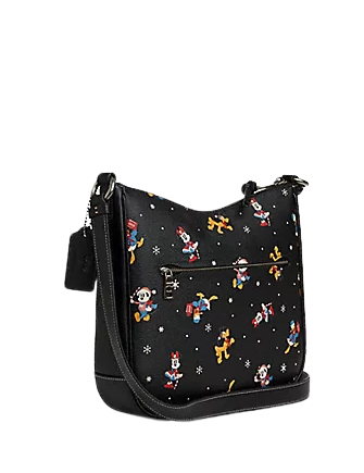 Coach Disney X Coach Ellie File Bag With Holiday Print