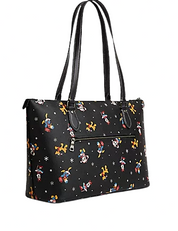 Coach Disney X Coach Gallery Tote With Holiday Print