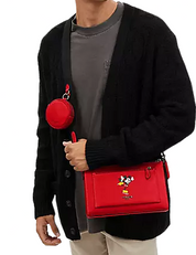 Coach Disney X Coach Holden Crossbody With Ice Skate Mickey Mouse