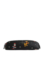 Coach Disney X Coach Pencil Case With Holiday Print