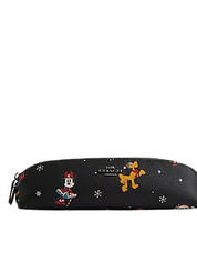 Coach Disney X Coach Pencil Case With Holiday Print