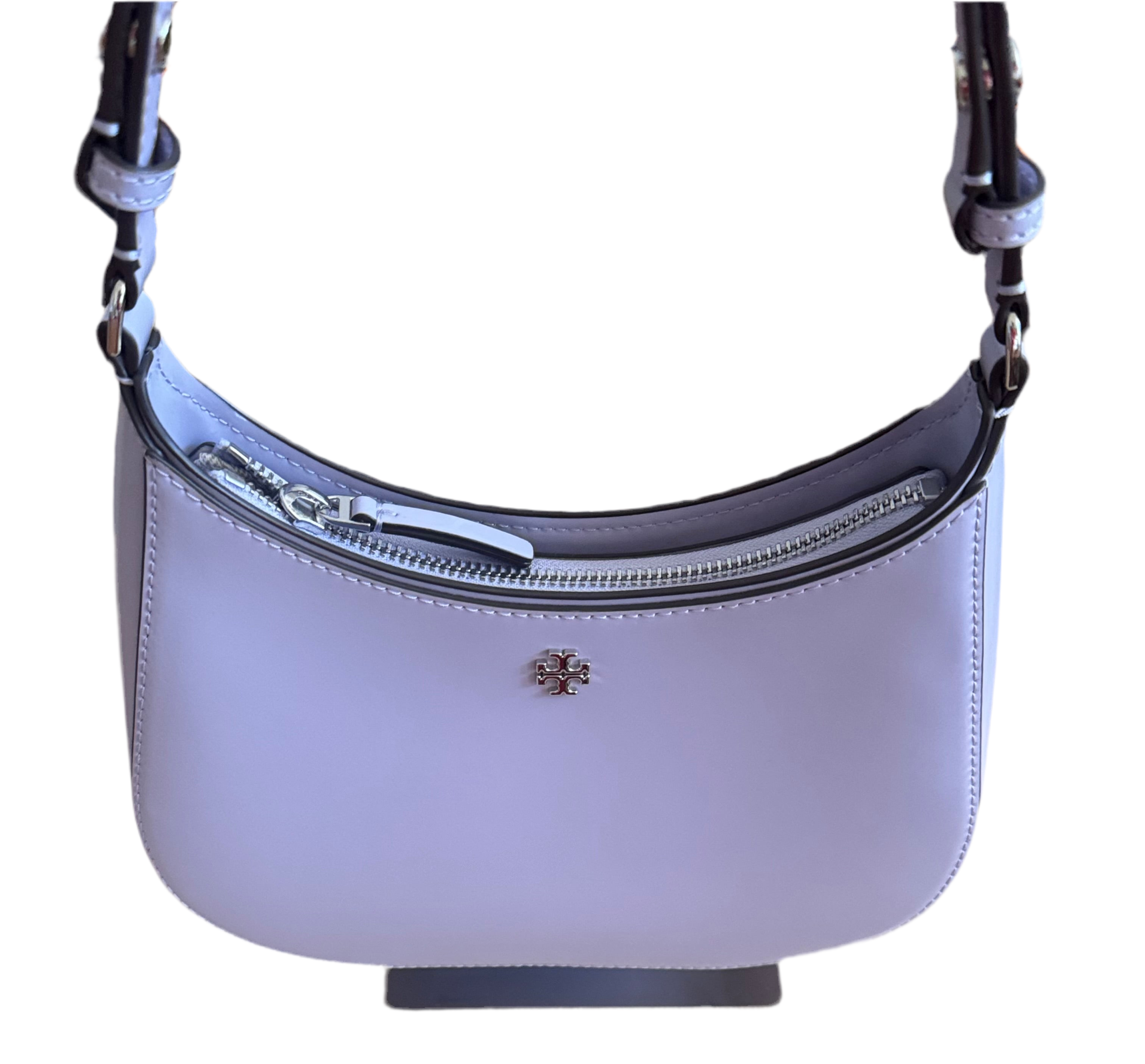 Tory Burch Emerson Patent Leather Shoulder Bag in Violet NWT