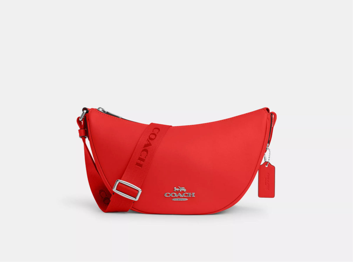 NWT Coach Leather Pace Shoulder Bag In Red