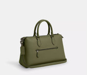 Coach Georgia Large Satchel Leather Bag In Military Green