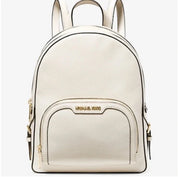 Michael Kors Unisex Jaycee Leather Medium Backpack In Light Cream