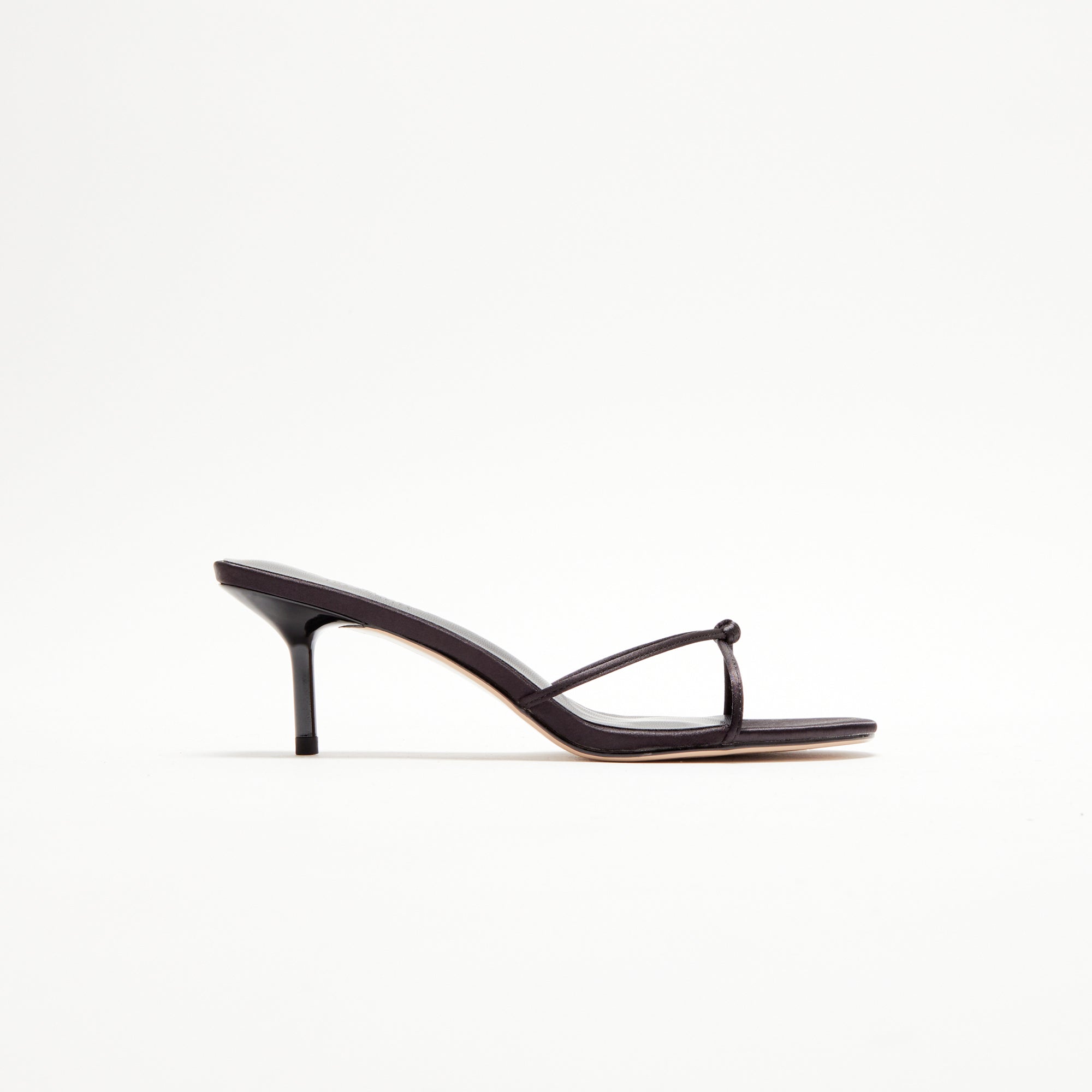 Femme LA Maeve Slipper - Satin Black