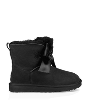 UGG Gita Bow Mini Black Boots - Women's