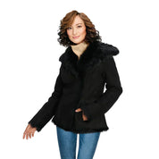 UGG Karlene Toscana Shearling Black Jacket - Women's