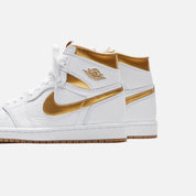 Jordan WMNS Air Jordan 1 High OG - White / Metallic Gold / Gum Light Brown